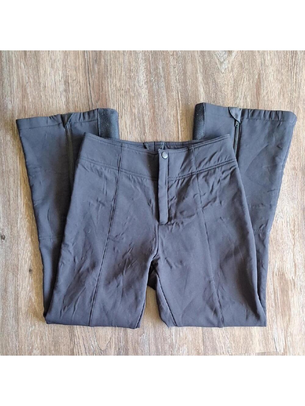 Vintage Afrc Schoeller Switzerland Snow Ski Over The Boot Black Pant Size 8